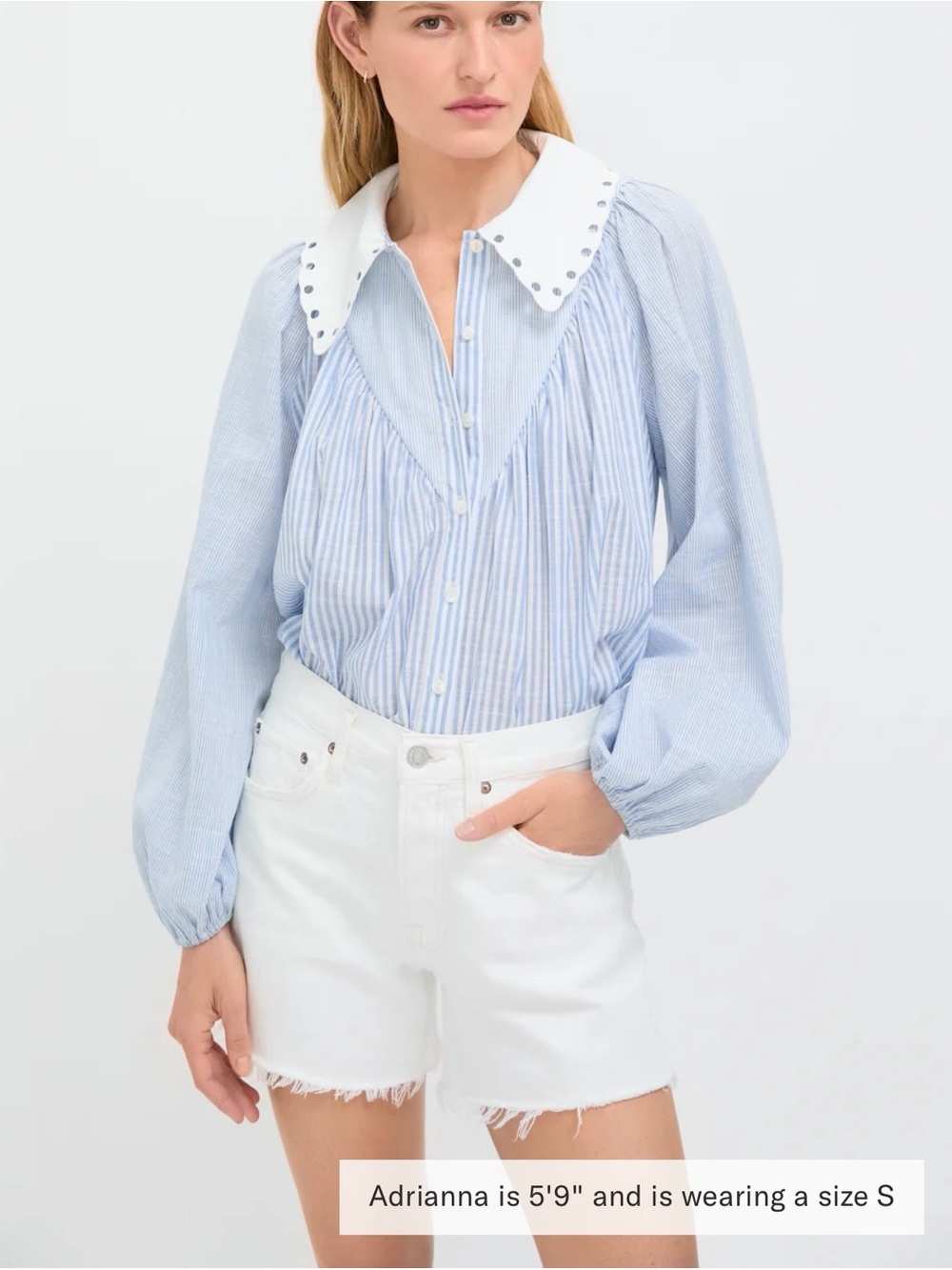 Tuckernuck Striped Chambray Leti Blouse